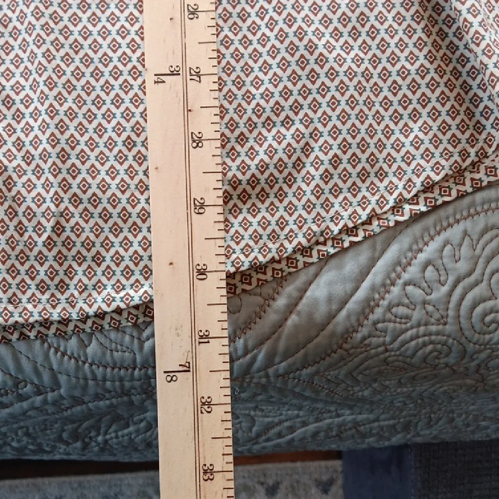 Wrangler Western Brown Patterned Pearl Snap‎ Shirt XXL